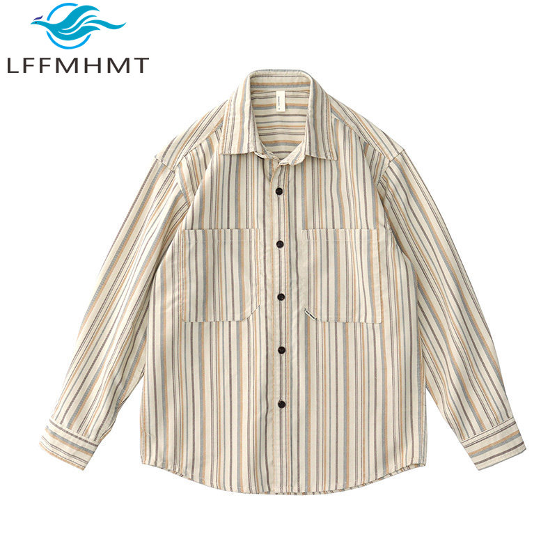 Corduroy Button Up Shirt Men - Chemise à manches longues en velours