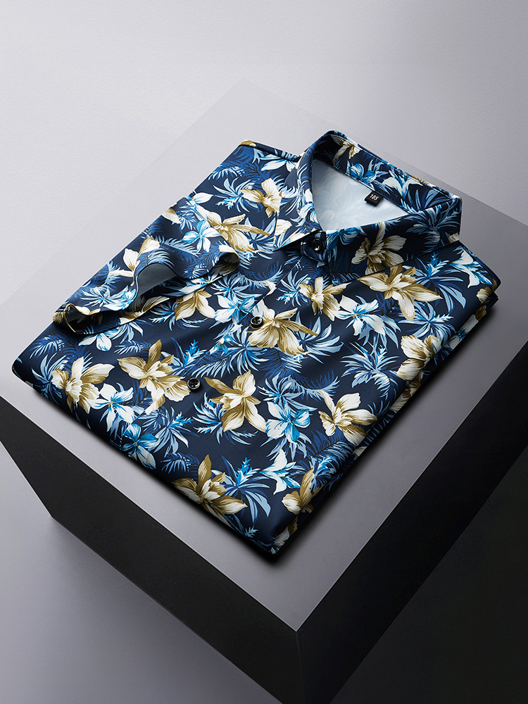 Vintage Hawaiian Floral Shirt - Chemise hawaïenne florale à manches courtes