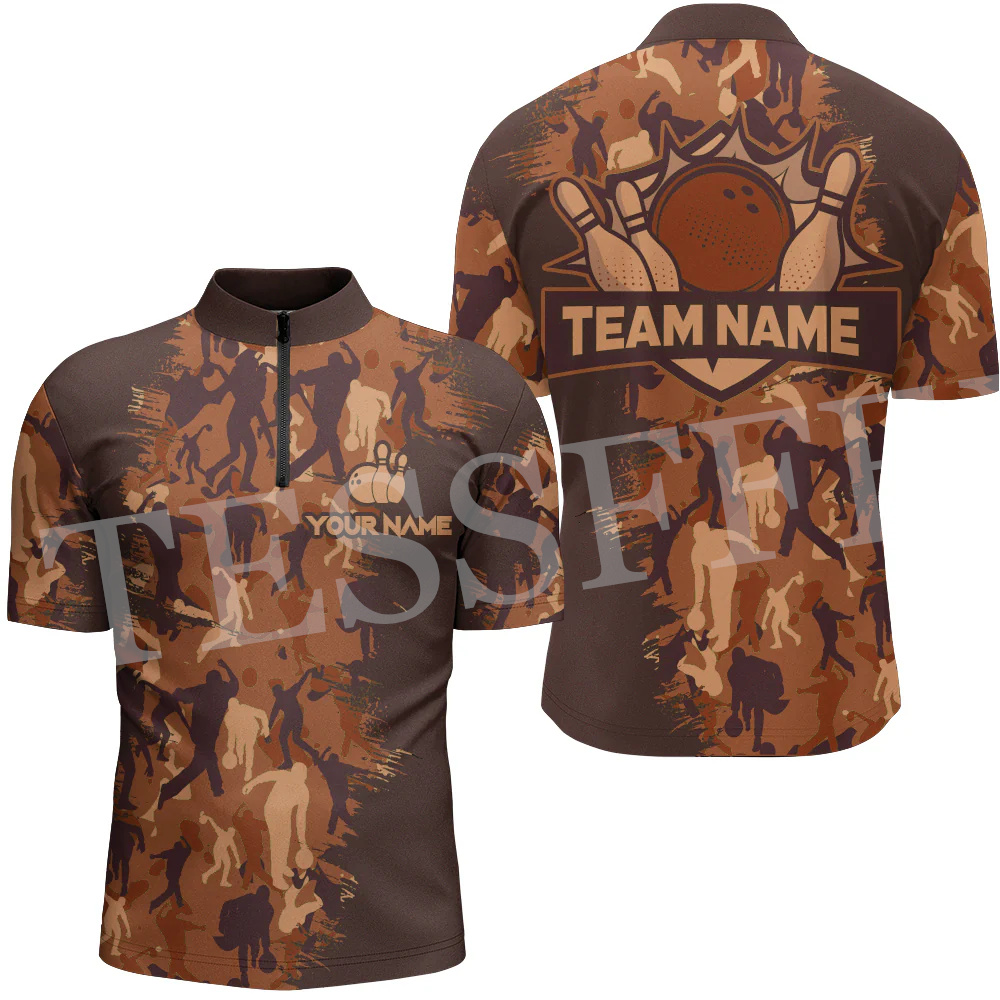Polo Manches Courtes avec Nom  - Short Sleeve Bowling Shirt Retro avis et prix