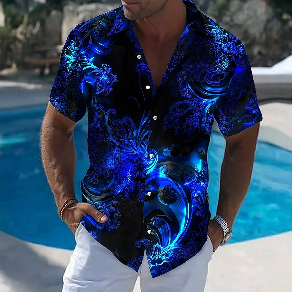 Chemise hawaïenne d'été à impr - Vintage Hawaiian Floral Shirt avis et prix