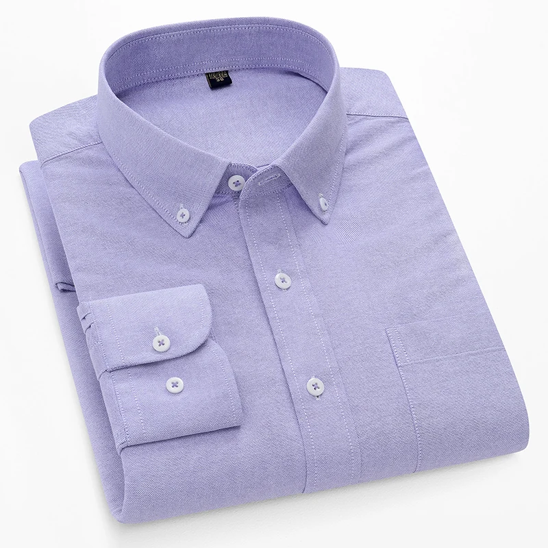 Chemises Oxford à manches long - Oxford Cotton Casual Shirt Business avis et prix
