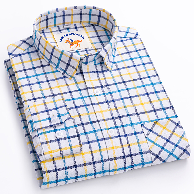 Nouveaux chemisiers pour homme - Oxford Cotton Casual Shirt Business avis et prix
