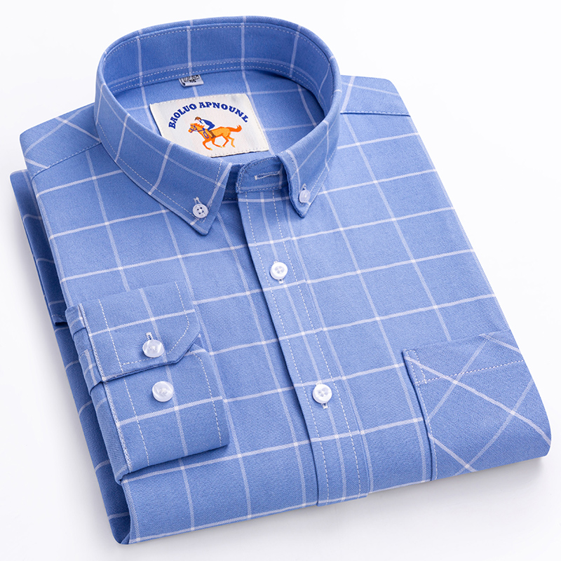 Nouveaux chemisiers pour homme - Oxford Cotton Casual Shirt Business avis et prix