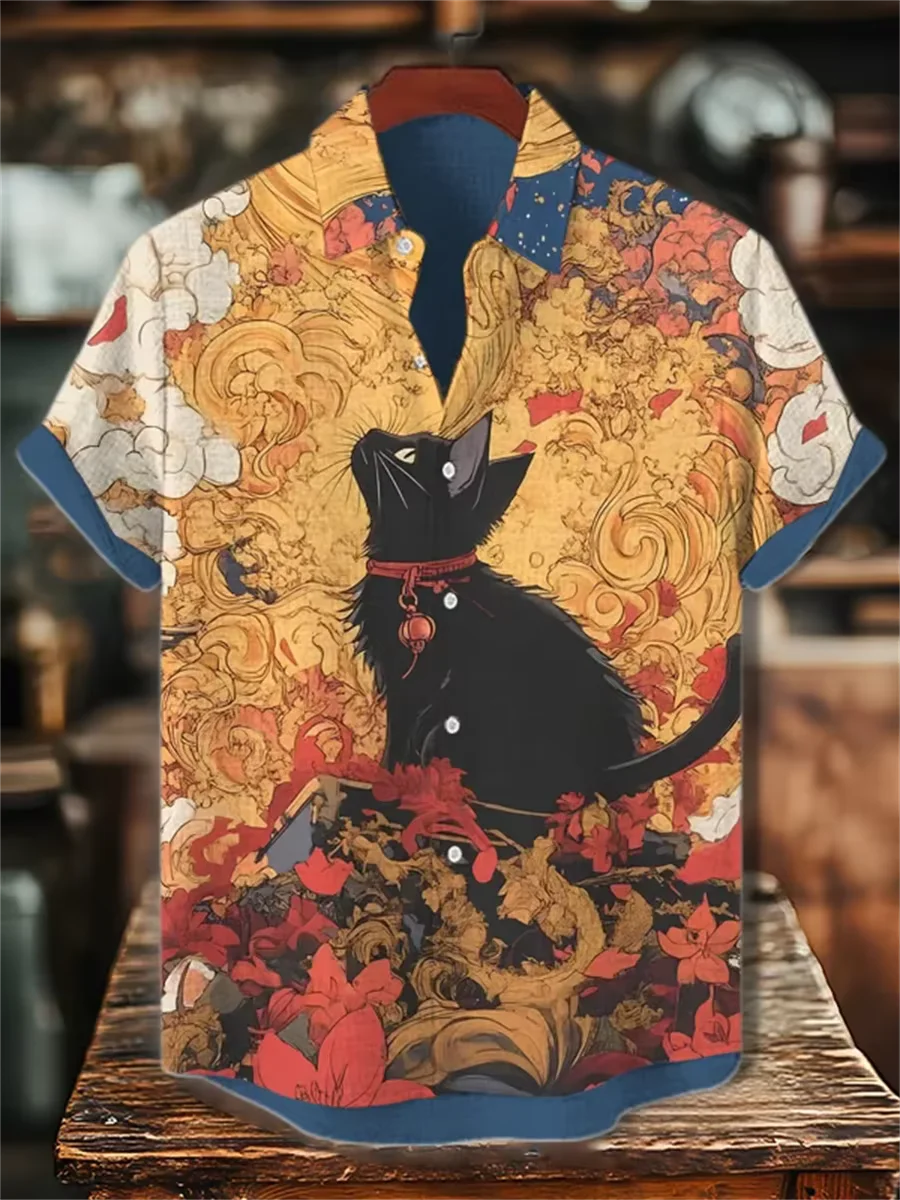 Chemise hawaïenne à manches co - Vintage Hawaiian Floral Shirt avis et prix